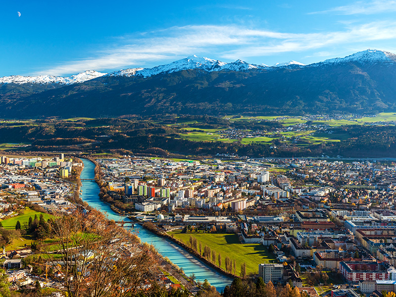 Panoramica de Innsbruck, Innsbruck, Austria