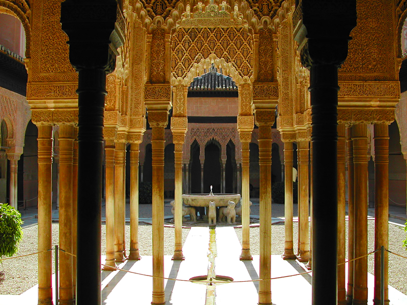Patio de los leones, la Alhambra, Granada
